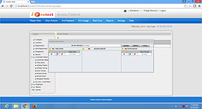 iProtect Controller Setup  Masters Update Access Group